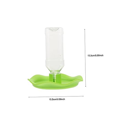 BESTonZON 2-Pack Reptile Feeding Dish Water Bowl Set Plastic Tortoise Food Holder Drainage Suitable for Lizards Bearded Dragons and Aquatic Pets