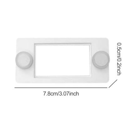 Reptile Tanks Thermometer Holder Gauge Holder Accessories Easily Install Universal Fit 3x0.2inch Hygrometer Mount- White