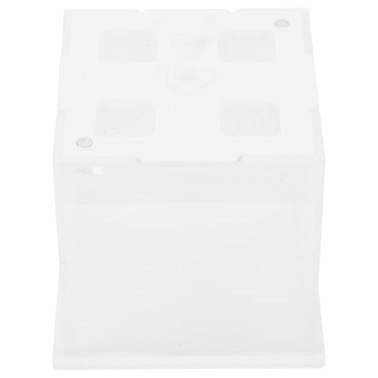 Reptile Feeding Box and Spider Terrarium Plastic Breeding Habitat Enclosure for Jumping Spiders and Frogs Ventilation Suitable for Pet Insects and Small Reptiles