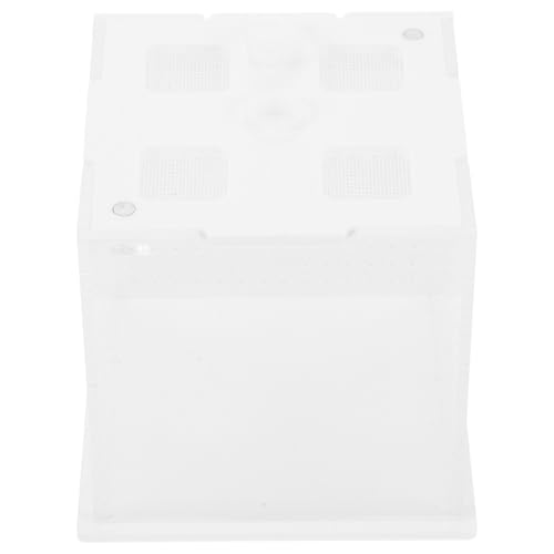 Reptile Feeding Box and Spider Terrarium Plastic Breeding Habitat Enclosure for Jumping Spiders and Frogs Ventilation Suitable for Pet Insects and Small Reptiles