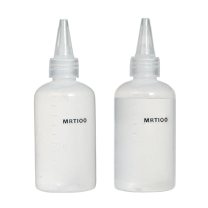 2 pcs Crested Gecko Food and Water Feeding Bottle, Reptile Feeder Bottle, for Lizard and Other Small Pet Ledge Accessories Supplies - 3.4 Oz