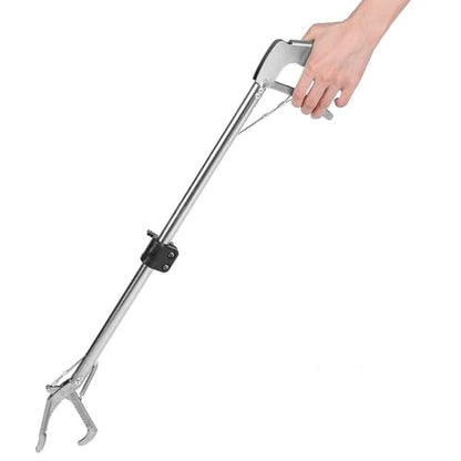 0.75M/1M/1.2M Snake Tongs, Professional Collapsible Stainless Steel Reptile Grabber Rattle Snake Catcher With Self Lockable Handle, Snake Grabber Wide Jaw Handling Tool For Snake Farmers ( Size : 1M ) - size: 1M