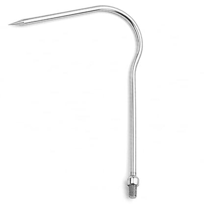 Cyfie 5/7 Prong Fishing Harpoon, Stainless Steel Gig Gaff Hook with 8mm Screw, Harpoon Hook for Hunting Fish Flounder Frog Gig in Pond River Lake, Capable for Fishing Gaff Gig Pole - color: 1 Prong with 8mm screw