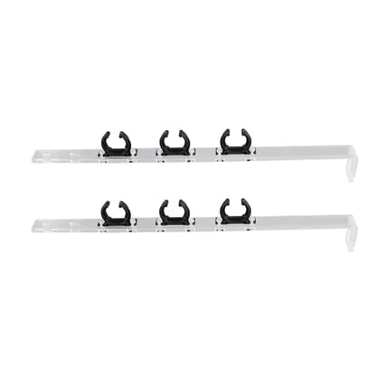 Ymiko Lamp Stand, Reptile Lamp Stand with Adjustable Height 2Pcs Acrylic Aquarium Light Holder, Transparent Aquarium Light Riser, Fish Tank Light Riser Bracket Reptile Light Fixture