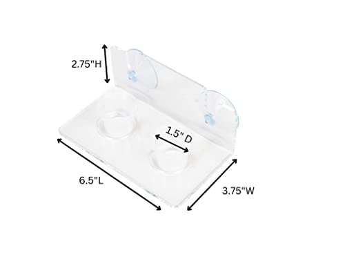 Josh's Frogs Acrylic Gecko Feeding Ledge (Holds 2-1 oz Cups) - size: For 1oz Cups