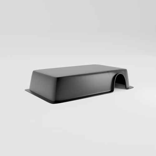 Mini Snake Hide Box 5.5"x3.125"x1.375" – Heavy Duty Polypropylene Reptile Hides for Gecko Tank Accessories and Snake Cage Setups, Secure Offset Door Easy Clean Terrarium Hideouts