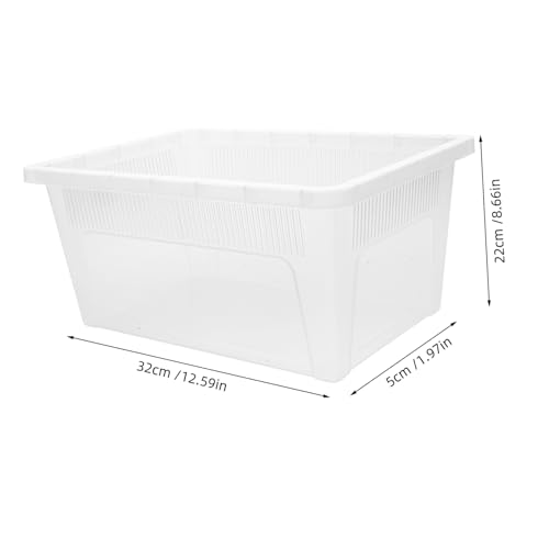 balacoo Reptile Feeding Box Transparent Breeding Container Lightweight and Enclosure for Display and Transport of Reptiles No Lid for Optimal Airflow
