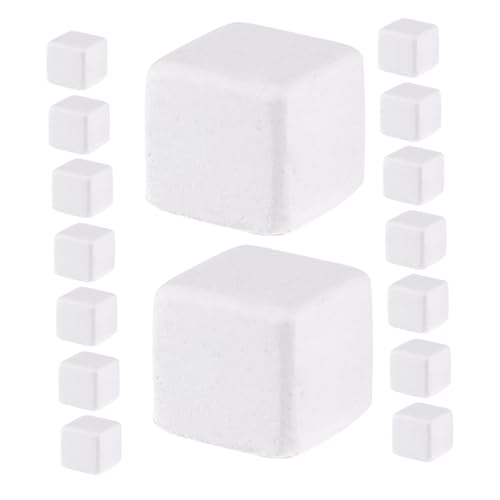 Toyvian 30pcs Natural Mineral Block for Reptiles Tortoises and Amphibians Promotes Growth Supports Stabilizes Water Quality for Turtles Lizards Frogs and Chameleons