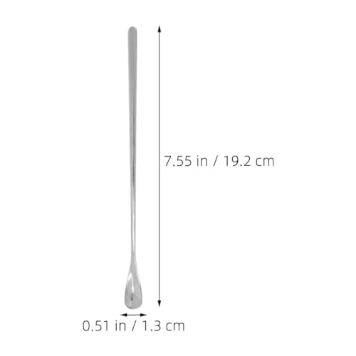 Housoutil 3pcs Lizard Feeding Spoons Handle Pet Food Tools for Bearded Dragon Reptiles Easy to Use Feeding Utensils - color: As Shown