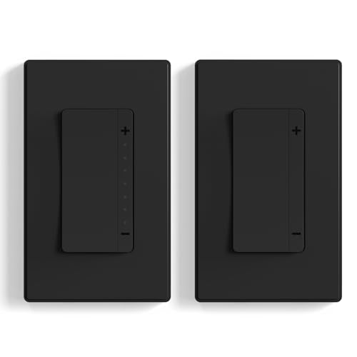 ELEGRP LEDPro™ Multi-Location Dimmer, EDM25BMC Master and Companion Dimmer Light Switch for LED, Single Pole/3 Way, 1 Pack, Matte Black - color: Matte Black, size: Master & Companion
