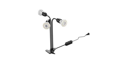 SANSI LED Grow Lights for Indoor Plants, 450W Full Spectrum Gooseneck Clamp Grow Lamp, 30W Power Plant Light with High PPFD for Seeding, Lifetime Free Bulb Replacement Plant Lights for Indoor, 3 Head - size: 3 Head 1 Pack