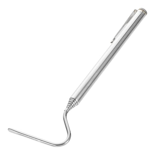SHINEOFI Adjustable Stainless Steel Snake Grabber Tool Retractable Snake Catching Hook Portable Grabber for Safe Reptile Capture and Control