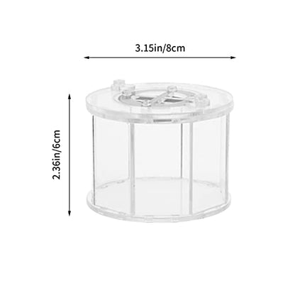 BESPORTBLE Transparent Acrylic Reptile Breeding Box Crawling Pet Holder Ventilation for Easy Maintenance Terrarium for Turtles Snakes Spiders and Crabs