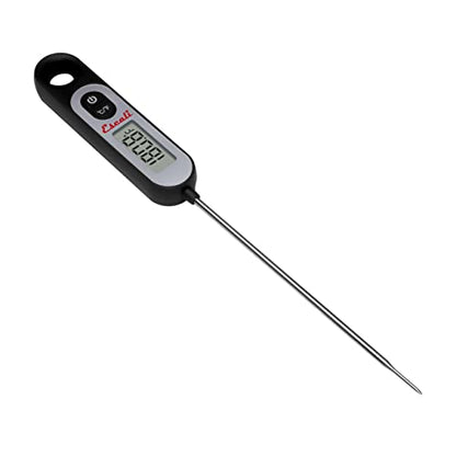 Escali Long Stem Digital Thermometer for Meat, Frying, Cooking, Candy and Kitchen Use, Extra Long 5.6-Inch Probe, Black - color: Digital Black, size: One Size