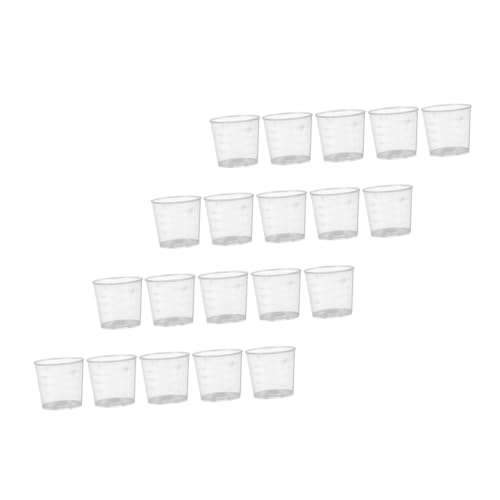 Abaodam 30Pcs Reusable Measuring Cups for Reptiles Feeding Dish for Lizard Gecko Snake Safe Food Water Containers for Pets for Daily Feeding Control