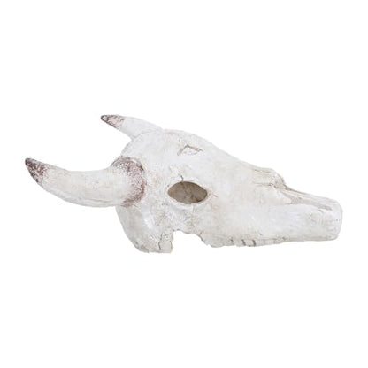 SOLUSTRE Reptile Tank Hideout Skull Decoration Resin Animal Skull Ornament 20.5X17X9Cm Turtle Aquarium Accessories Terrarium Decor for Lizards Geckos