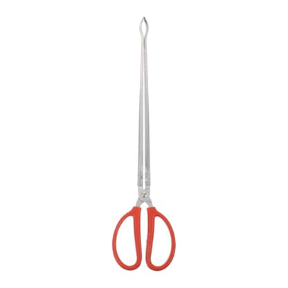 ULTECHNOVO Stainless Steel Snake Grabber Tool for Yard, 20.50" Curved Serrated Long Handle Eel Tongs, Heavy Duty Fish Loach Clamp & Chestnut Picker for Outdoor Camping Gardening