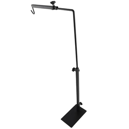 Adjustable Landing Light Lamp Stand Bracket, Reptile Heat Lamp Stand, Adjustable Height and Width Metal Bracket with Wire Casing for Tortoise Centipede Spider Enclosures