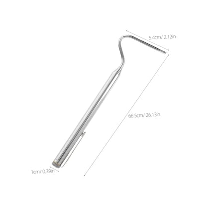 balacoo Stainless Steel Snake Grabber Retractable Reptile Hooks Snake Catching Portable Tool