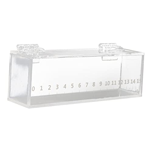 Fishing Fish Viewing Box Acrylic Clear Micro Landscape Fish Tank with Lid Holder Storage Box Photo Box Hatching Boxes with Scale