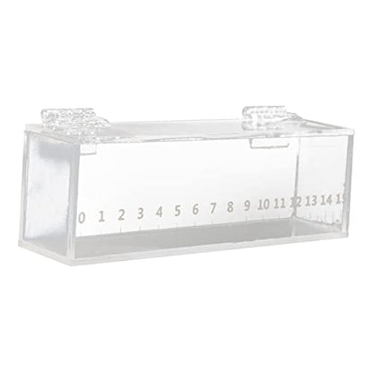 Fishing Fish Viewing Box Acrylic Clear Micro Landscape Fish Tank with Lid Holder Storage Box Photo Box Hatching Boxes with Scale
