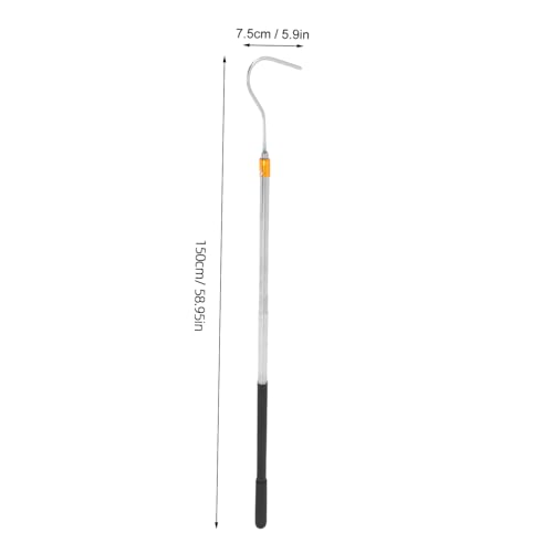 Stainless Steel Snake Catcher Tool Telescopic Snake Hook for Easy Handling Professional Trap
