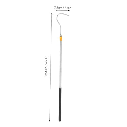 Stainless Steel Snake Catcher Tool Telescopic Snake Hook for Easy Handling Professional Trap