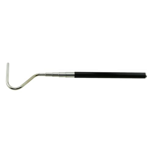 TAODAN Maximum Length 66cm/26inch Extendable Stainless Steel Telescopic Snake Hook Suitable for Feeding Bowls/Plates/Caves/Hiding Places