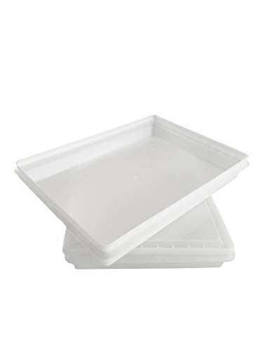 Fish Tubs/Food Storage Bins 10lb 11.5" x 15.5" x 2", Pack of 20- Shallow Container Bases Only, Lids not Included - size: 11.5 x 15.5 x 2 Inch (Pack of 20)