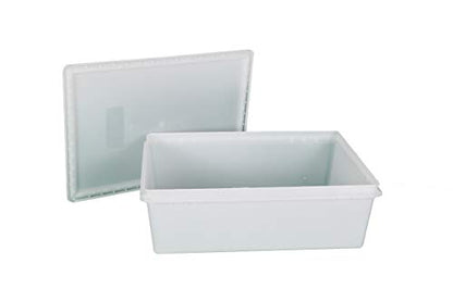 Fish Tubs/Food Storage Bins 25lb 11.5" x 15.5" x 5", Pack of 20- Deep Container Bases Only - size: 20 Deep Bases