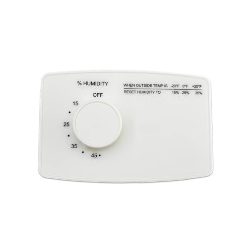 4655 Manual Digital Humidifier Replacement 24V AC Control Switch White for Whole House Humidifier and Wall Mounted or Pipe