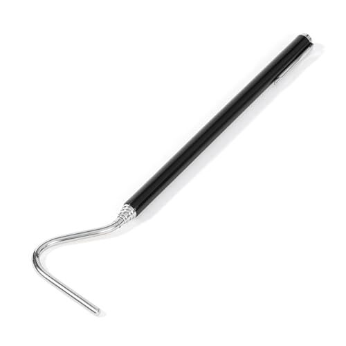 AQUANEAT Reptile Snake Hook, 40inch Extendable Stainless Steel Snake Stick with Non-Slip Handle - size: 40inch