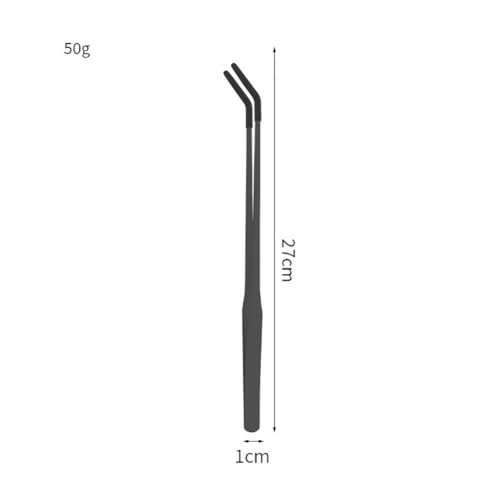 3 Pcs Stainless Steel Snake Feeding Tongs Extra Long Reptile Feeding Tongs and Spoon Straight and Curved Long Aquarium Tweezers Lizard Feeder Tools with Rubber Tip Tank Enclosure Accessories