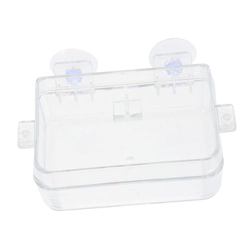 VOSAREA Reptile Food Dish Bowl with Suction Cup, Large Plastic Lizard Feeder and Water Bowl for Bearded Dragons, Geckos, and Chameleons, Snake Tank and Gecko Tank Accessories