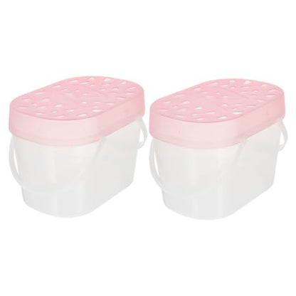 UPKOCH 2pcs Plastic Hamster Boxes and Turtle Containers Medium Size Portable Reptile Cages Handheld Small Animal Carriers for Outdoor Travel