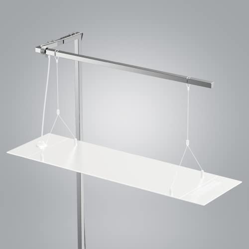 ONF Stainless Steel 304 Square Hanging Kit for Planted Terrarium & Aquarium Light, Suspension System, Adjustable Stand Hold up to 11lb 24-36 inch Fish Tank Light, 2 pcs Tubes in Pack, Left - size: Left