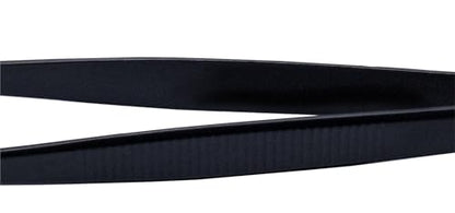 Feeding Tweezers Stainless Steel feeder with black baked paint finish and Rubber tips Curved long handle Retile shedding aid tool 2pcs