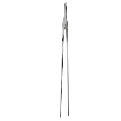 Aquarium Tweezers Stainless Steel Feeding Tongs for Plants and Reptiles - 45cm Long (Straight Tweezers)