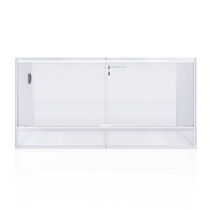120 Gallon Bearded Dragon Tank, 48x24x24 Reptile Enclosure, Silver - color: Silvery