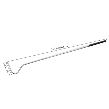 ABOOFAN Retractable Stainless Steel Snake Hook Adjustable Long Handle Portable Reptile Catching Tool for Snake Handling and Reptile Care