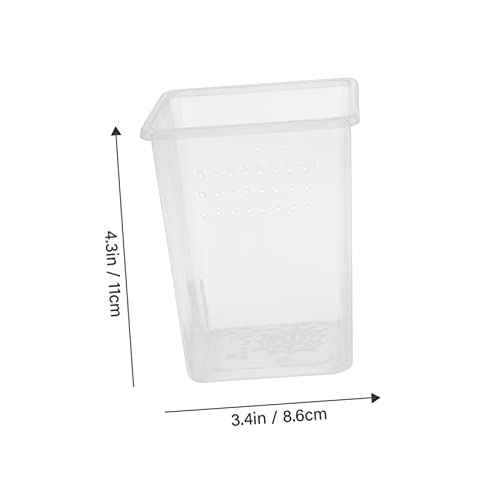 BESPORTBLE 3pcs Spider Habitat Boxes Small Reptile Enclosures for Tarantula Scorpion Gecko Lightweight Feeding Bins Ventilation for Optimal Pet Growth