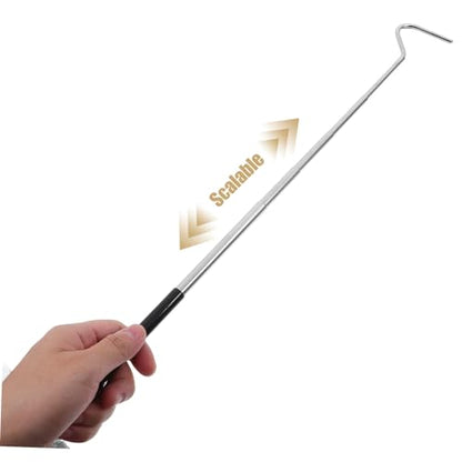 BESPORTBLE Stainless Steel Snake Hook Retractable Telescopic Snake Hooks for Handling Professional Catching Tool for Reptiles