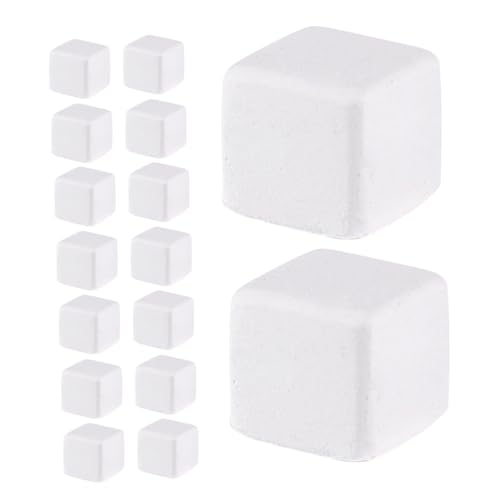 FRCOLOR 30pcs Mineral Calcium Blocks for Reptiles and Amphibians Enriched with Trace Elements for Growth and Bone Strength Supports Turtle Tortoise Frog Lizard Chameleon Health Stabilizes