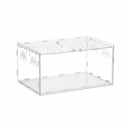 Transparent Reptile Enclosure Through Quality Clear Reptile Habitat Secure Latch Clear Acrylic Terrarium for Arachnid Enthusiasts, 30-20-15 - style: 30-20-15