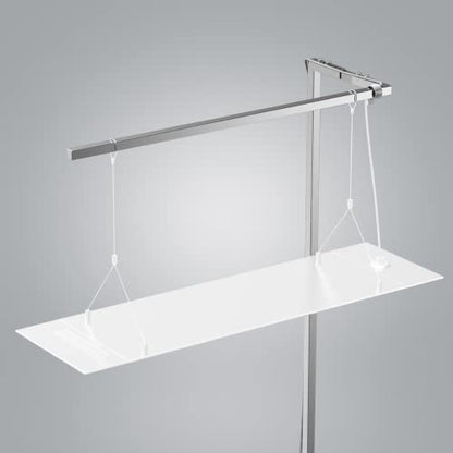 ONF Stainless Steel 304 Square Hanging Kit for Planted Terrarium & Aquarium Light, Suspension System, Adjustable Stand Hold up to 11lb 24-36 inch Fish Tank Light, 2 pcs Tubes in Pack, Right - size: Right