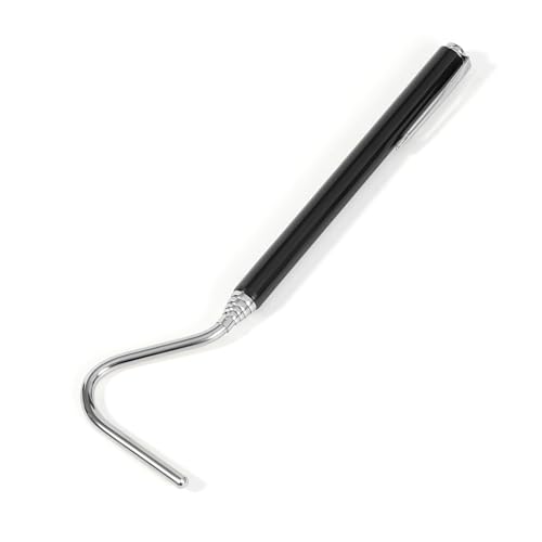 AQUANEAT Reptile Snake Hook, 26inch Extendable Stainless Steel Snake Stick with Non-Slip Handle - size: 26inch