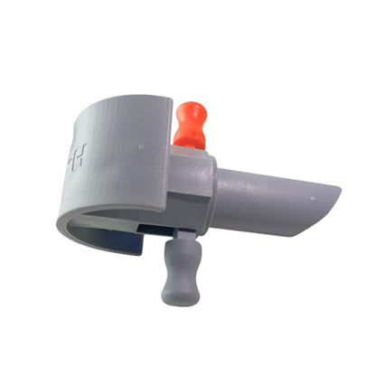 Generic HLOCK Temporary High-Resistant, Self-Closing Plastic Latch/Lock for Secure Door Protection - Ideal for Construction Sites, Offices, and Homes - Easy Installation Three (3) Pieces