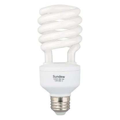 Sundew 10.0 UVB Reptile Light Bulb, Compact Fluorescent Desert Lamp for Bearded Dragons, Tortoises, Lizards, Fits Deep Terrariums, E26 Base