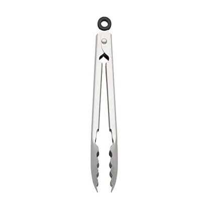 KitchenAid Gourmet Stainless Steel Serving Tongs with Hang Hook and Secure Closing Lock, 9 Inch, Stainless Steel - color: Stainless Steel, size: 9 Inches