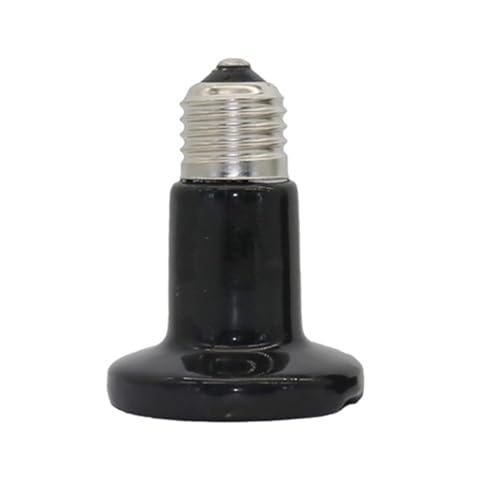 10 Pcs 25W 50W 75W 100W E27 Pet Heating Light Pet Brooder Lamp Mini Infrared Ceramic Heat Bulb Black for Reptile(25W) - color: 25W